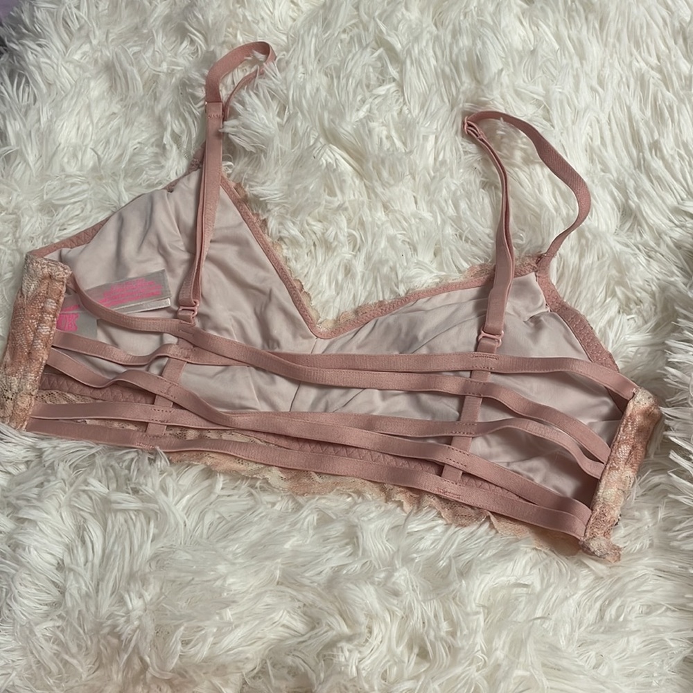 Pink TieDye Bralette Pink Victoria Secret Floral - Picture 4 of 6